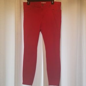 Loft red legging pants